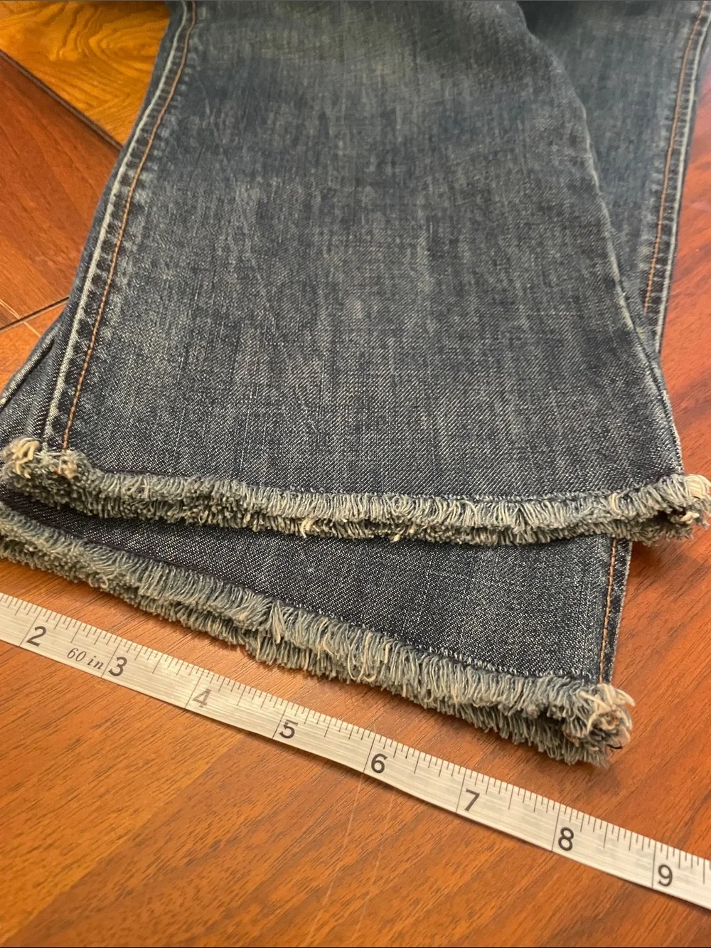 J. Crew High-Rise Dark Blue Denim Jeans with Silver Buttons C69